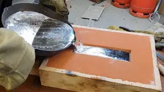 Making A Massive Zinc Ingot with Petrobond Sand