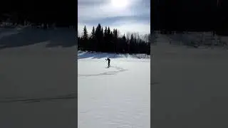 ручеек кизел, катаемся на лыжах