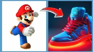 SUPER MARIO BROS Characters as SNEAKERS 2023