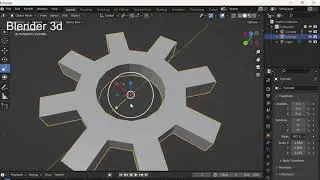 Как сделать шестерёнку в Blender 3d