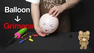 Balloon life hack😍 What about a grimace balloon? | PartyWoo Balloon Tutorial