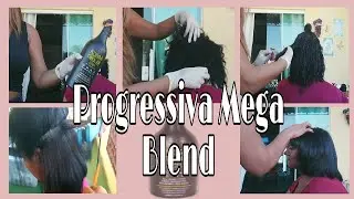 Testando a progressiva Mega Blend Mais em cabelo crespo |Parte 1