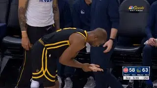 Chris Paul breaks his hand going for rebound vs Pistons 😬