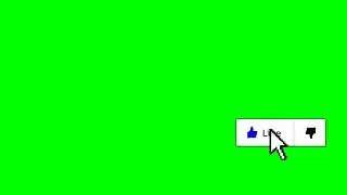 The Like button green screen