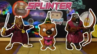 Comparing Our Splinter Funko Pop, Neca + Super7 Figures! | Turtle Tuesday
