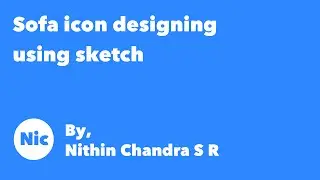 Sketch Icon designing: Sofa icon designing using shapes