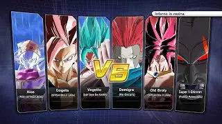 XV2 (PC): Vegetto SSJB KK/Gogeta SSJ4LB/Aios God vs Demigra Re/Old Broly SSJ4LB/Super I-Shinron TB