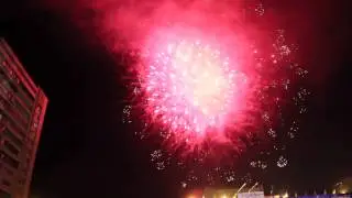 Луганск День Независимости 24.08.13 праздничный фейерверк
