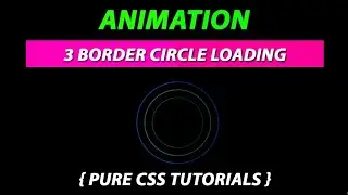 3 Border Circle Animation Using Pure CSS Create By VRPawar
