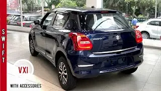 New Swift ka ye Colour 😍 Maruti Suzuki Swift VXI Rs 6.82L | Blue Colour Detailed Walkaround Review!