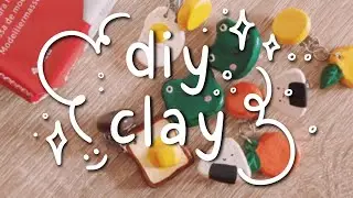 starting a new hobby 💅👀 making earrings using air dry clay / no bake ✨