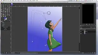 Gif animation with GIMP: background animation