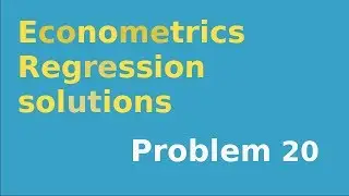 #20 Ordinary Least squares (OLS) regression line by hand, and use of regression explained