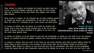 Jeanne - Georges Brassens