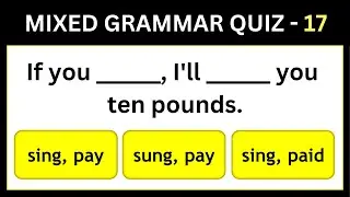 English Mixed Test 17 | Can you Pass this English Grammar Quiz?