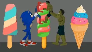 Hulk vs Spiderman Funny Ice Cream Animations - DRAWING CARTOONS 2