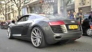 Audi R8 HARD REVS w/ ARMYTRIX Exhaust - Engine Too Hot Almost Caught Fire!