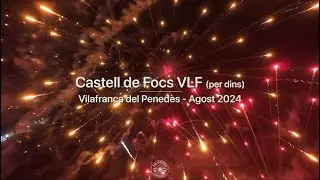 Castell de Focs de Vilafranca del Penedès 2024 des de dins amb dron