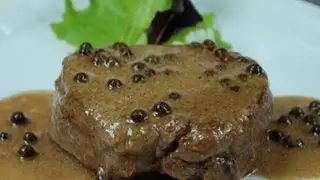 Filetto al pepe verde