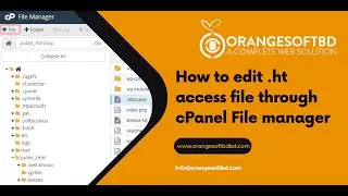 How to Edit .htaccess in cPanel's File Manager with Orange Soft BD