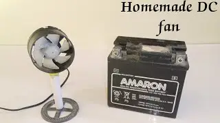 DC मोटर कि सहायता से Fan कैसे बनाए || 12 Volt DC Fan || Mini Air Fan || homemade DC fan