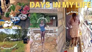 DAYS IN THE LIFE : Attending a funeral | Visiting Shosh in Counryside | Swimming Dates | Food Shpng