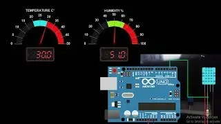ARDUINO HMI WITH MODBUS RTU : Temperature & Humidity sensing