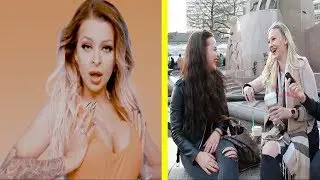 Katja Krasavice Lied - DICKE LIPPEN LIVE REAKTIONEN VON DER STRAßE