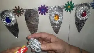 Easy 🌼 तोरण decoration for festival | DIY toran | #festival #toran #torandesign #bandhanwar  #diy