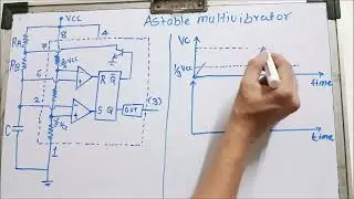 Lecture-10-  555 Timer as Astable Multivibrator | Circuit, Working & Frequency Formula