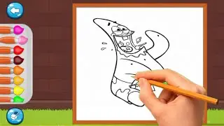Drawing And Coloring For Kids With Spongebob And Patrick Star