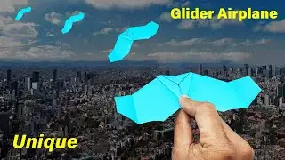 How to Fold Paper Airplane Easy for Longest Fly | Paper Airplane Glider