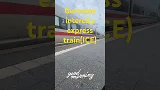 Germany intercity express train #germany #ice #frankfurt