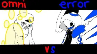 error 404 sans/butterfly 404 sans vs omnithorn/omnipotent sans        part 2+part 1