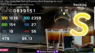 「osu!mania 7k」Espresso Shtots st0 1.24x S 8.08 ★