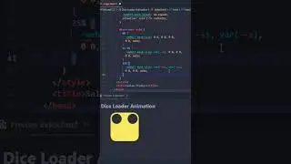 Die Loader Animation HTML and CSS ✅📌