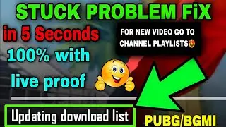 Fix in 5 Seconds updating download list pubg mobile problem | bgmi updating download list problem