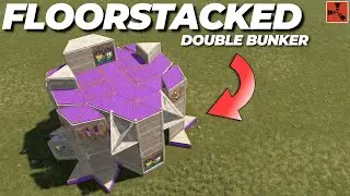 FLOORSTACKED Double Bunker Base Design | RUST