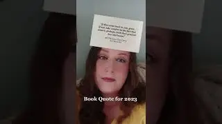 A book Quote to help set your 2023 intentions!