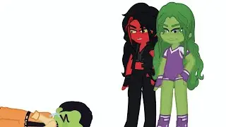 Mulher Hulk e Mulher Hulk vermelho || Gacha life 2 || Marvel