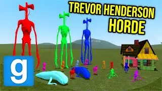 TREVOR HENDERSON HORDE VS HOUSE!! (Garry's Mod Sandbox)