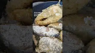 Жареная красная рыба 🐠 в кляре из сливок и цельнозерновой муки 🐠🥘🔥