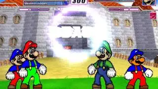 MUGEN Request #96 Team YouTuber vs Super Mario Bros
