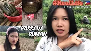 🇵🇭 HOW FILIPINA LIVES IN PHILIPPINE COUNTRYSIDE, SUMAN CASSAVA, TALBOS KAMOTENG KAHOY
