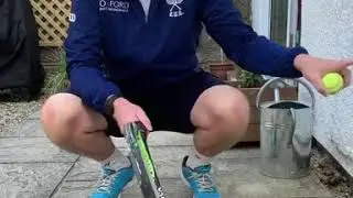 Grass court exercise with Tom