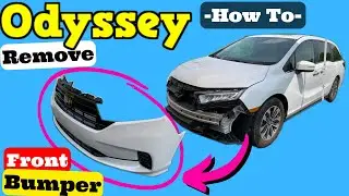 2021 2022 2023 Honda Odyssey front bumper Removal How to Remove Front bumper