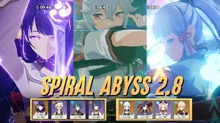 Abyss 2.8 Floor 12 Raiden National & Ayaka Freeze Team | 深渊2.8雷电国家队和神里绫华永冻满星通关！