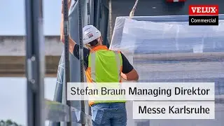SHEV rooflight replacement at Messe Karlsruhe conference and exhibition centre