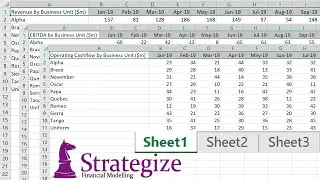 Excel VBA: Loop across sheets and select same row