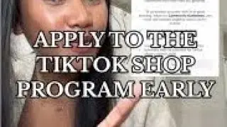 How I applied for the TikTok Shop affiliate program🤞🛍️
